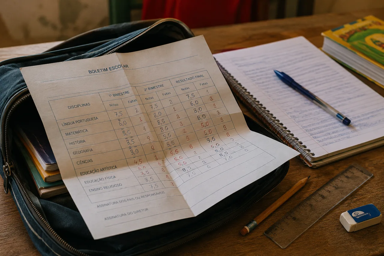 Boletim em papel: a tradição escolar que dava orgulho, medo e frio na barriga