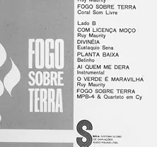 Capa da trilha de Fogo Sobre Terra